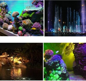 Set 4 kusů LED podvodních RGB světel - 5