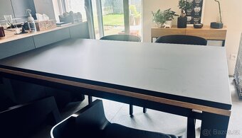 Nádherná černá stolová deska s antiotiskem 160x90 - 5