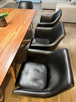 Černé křeslo Actona Nora - 5