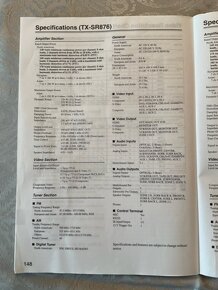 Zesilovač / AV Receiver pro domácí kino, Onkyo TX-SR876, per - 5