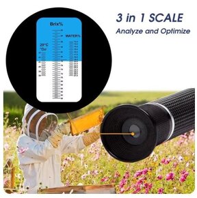 Refraktometr alkohol, cukry,med, auto ap.,nový - 5
