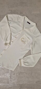 Elegantní smetanová dámská košile E. M. G. - 5
