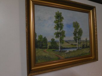 Obraz krajiny , Bystré, signováno - 5