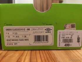 Prodám sálovky kopačky Umbro vel. 36 - 5