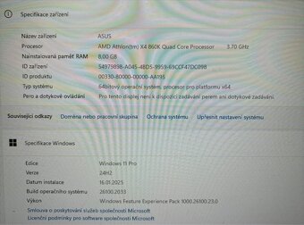 PC NA HRY/AMD/4JÁDRO/NVIDIA GTX/SSD/HDD/8GB RAM/W11 - 5