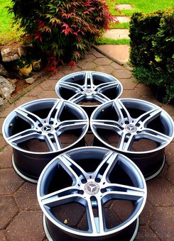 alu R18 5x112 bicolor, Mercedes CLS, W219, letné pneu 245/40 - 5
