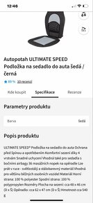 Autosedák akupresurní podložka Ultimate Speed - 5
