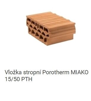 Miako vložky Porotherm - 5