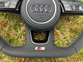 AUDI VOLANT ZKOSENY SPORTOVY + PADLA + AIRBAG - 5