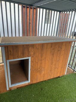 Kotec na psa včetně zateplené boudy nové nepoužité - 5