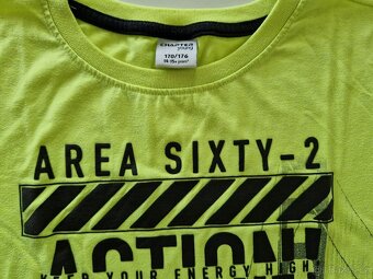 Tričko s krátkým rukávem, neonové, vel. 170/176 - 5