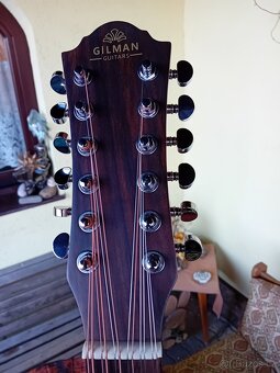12-ti strunná elektroakustická folková kytara - 5