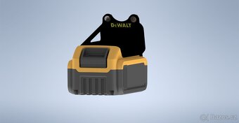 Držák akumulátoru DeWalt 18/20v (úhlový 75°) - 5
