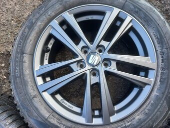 Prodám ZÁNOVNÍ sadu aALU kol Seat 205/60R16 zimní - 5
