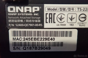 NAS QNAP TS-228A 8TB, Datový a mediální server, bílý - 5