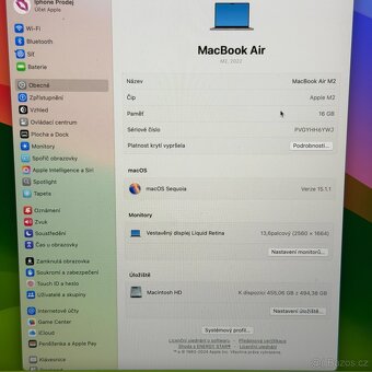 NOVÝ APPLE MACBOOK AIR 13.6” M2/512GB/16GB/BATERIE 100% - 5