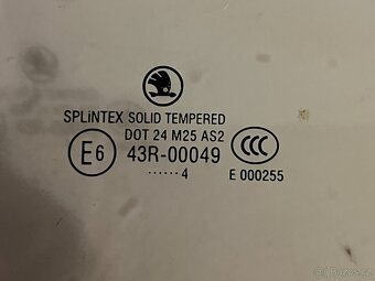 Skla dveří Škoda OCTAVIA tónované - zelené - 5