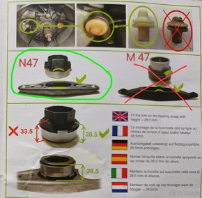 Spojkové ložisko na BMW a Opěrný čep spojky na BMW - 5