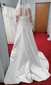Svatební šaty velikost 38-42, Alfred Angelo. Super stav - 5
