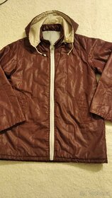 zimní dámská/pánská bunda barva fialová s kapucí; podzimní - 5