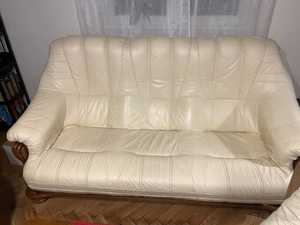 Rustikální kožená sedací souprava - 5