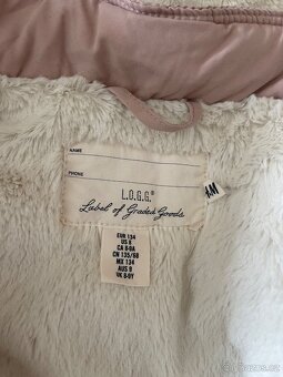 Dívčí zimní bunda H&M velikost 134 - 5