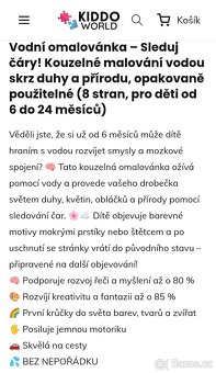 Vodní omalovánky pro nejmenší Kiddo world NOVÉ - 5