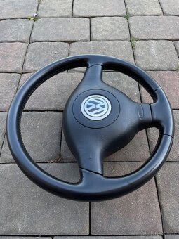 Kožený volant VW Golf 4/ Bora / Passat B5 - Top stav - 5