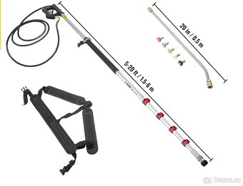 Prodlužovací teleskopická tyč k tlakové myčce - 5