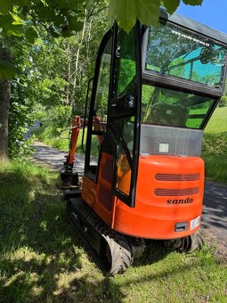 Minibagr SANDO(licence Kubota) 1500 jen  90Mth - 5