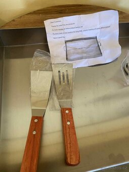 Grilovací deska z nerezové oceli 45 x 40 cm - 5