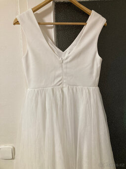 svatebí šaty vel 38 ivory white - 5