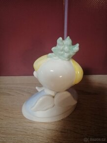 Porcelánová soška andílek s holubicí - 5