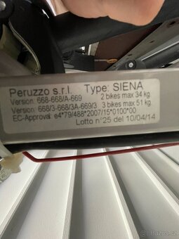 Nosič kol Peruzzo Siena pro 3 kola na tažné zařízení - 5