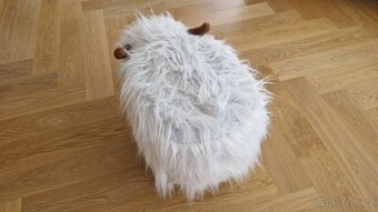 Roztomilý chlupatý taburet / stolička - 5