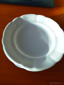 Věci z půdy-retro lžíce, ešus,talíře, plecháčky,konvička,cuk - 5