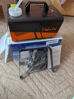 HAKUTA mlhový stroj, 600W s disco koulí a LED RGB světly - 5