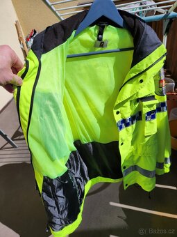reflexní policie bunda taktická dopravní pčr samopal - 5