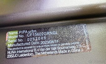 Autosedačka Nuna Pipa URBN granite – ještě v záruce - 5