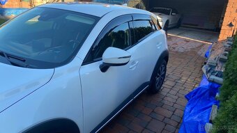 Průvanové plexi, deflektory,,clony proti dešti Mazdu CX-3, - 5