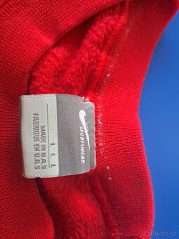 Červená retro Nike mikina - 5