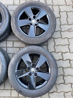 ORIGINÁL Alu Škoda ILIAS R16, 5x112 - TOP, LETNÍ - 5