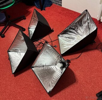Studiové softboxy + LED reflektor - 5