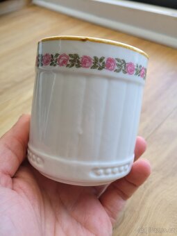 Hrnek, porcelán, zdobený, značený, retro - 5