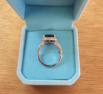 DIAMANTOVÝ PRSTEN TOPAZ 5.49ct. TOP CENA - 5