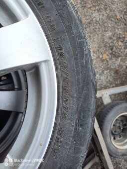Al kola R15 DEZENT rozteč 5x112+ pneu 195/50 R15. - 5
