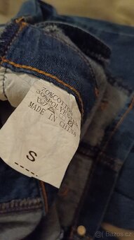 Laclové jeansové kalhoty - 5