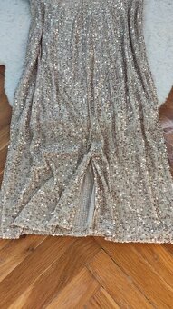 Zlaté flitrové šaty New Collection vel. S - 5