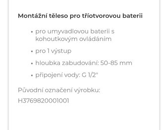 Set baterie + podomitkové těleso - 5