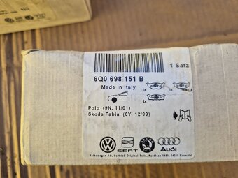 Škoda Fabia I přední brzdové destičky 6Q0698151B - 5